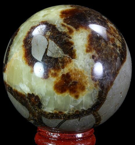 Polished Septarian Sphere - Madagascar #67840